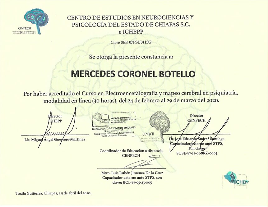 Diploma de electroencefalografía